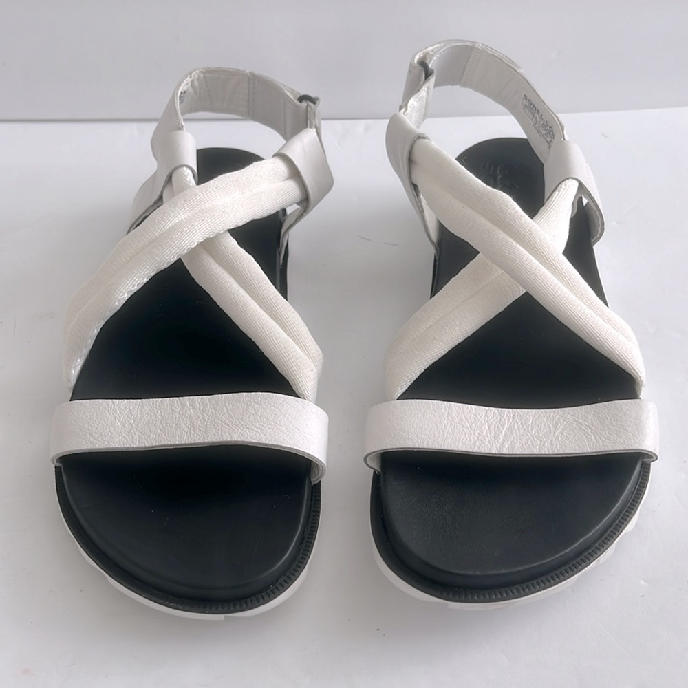 Sorel Women Crisscross Slingback Roaming Decon Sandal Size US 10 White Leather - Picture 5 of 6